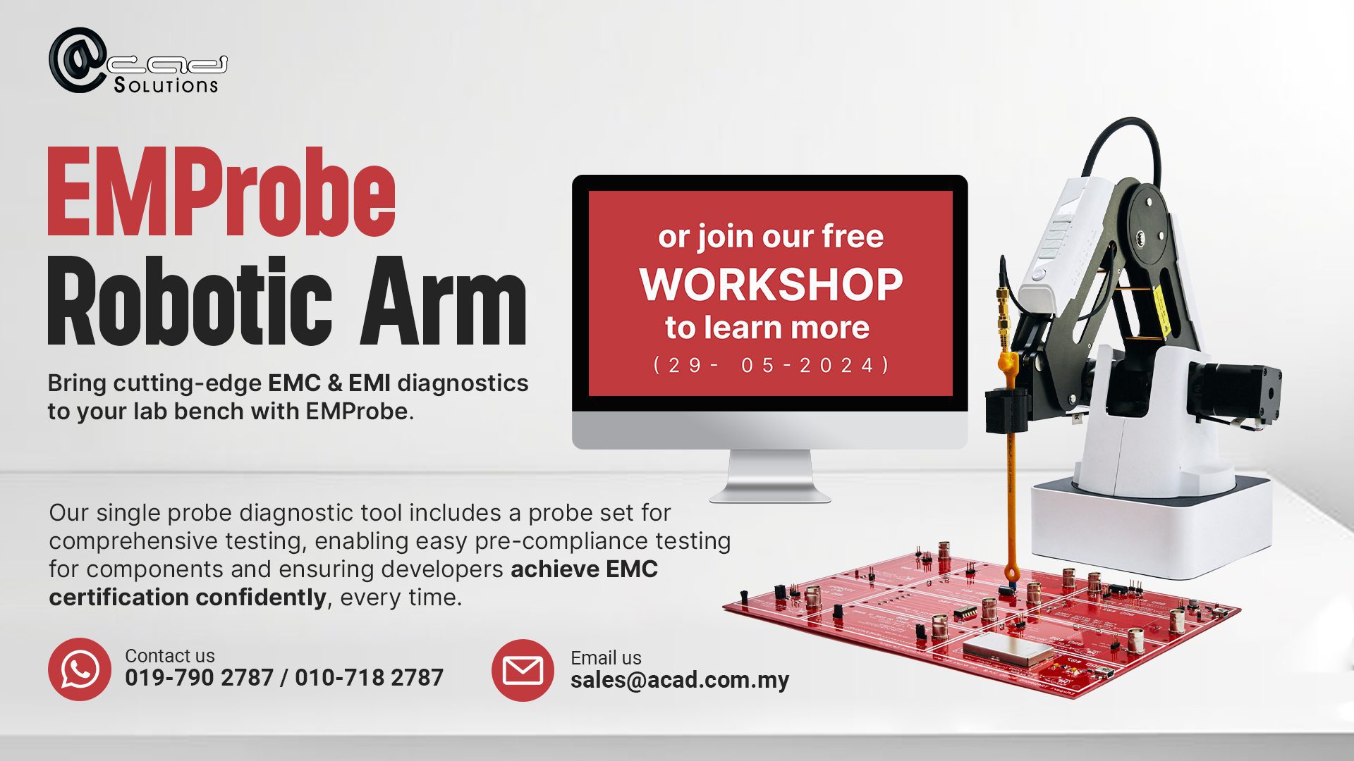 EMProbe social media poster no1_EMProbe Robotic Arm